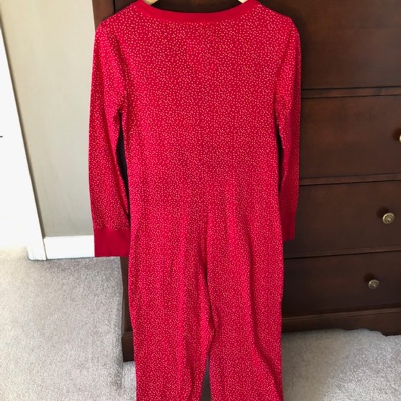 SALE 2 for $26 / 3 for $33 Red Polka Dot Onsie Pajamas / Lounge, Women's Medium - Picture 5 of 9
